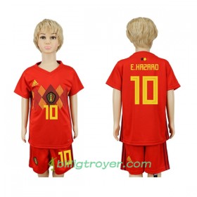 Billige Fotballdrakter Belgia Hazard 10 Barn VM 2018 Hjemmedraktsett